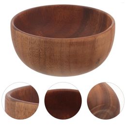 Dinnerware Sets Wooden Bowl Salad Bowls Serving Large Soup Fruit For Kitchen Counter Bread Noodles