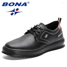 Casual Shoes BONA 2024 Designers Lightweight Leisure Footwear Breathable Platform Men Walking Man Soft Sole
