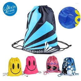 Drawstring Portable Sports Bag Thicken Bags For Men Belt Riding Backpack Gym Shoes Clothes Backpacks Waterproof