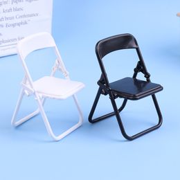 Mini Chair 1:12 Dollhouse Miniature Chair Folding Chair Armchair House Decor Toy