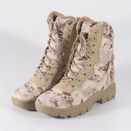 Boots Outdoor Hiking Army Green Camouflage Jungle Off-road Khaki Desert Combat H964