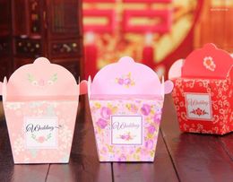 Gift Wrap Wholesale 2000pcs/lot Creative Wedding Candy Box Favor Party Cookie Boxes Chocolate Ox Horn