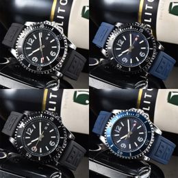Quartz designer watches rubber mens wristwatch fashion orologio lusso all dials work superocean fashion watches high quality with calendar soft strap sb080