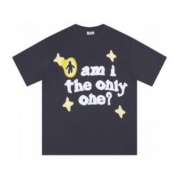 24ss Spring Summer Europe USA Star People Only One Letter Puff Print Tee Fashion Mens Short Sleeve Tshirt Women Casual Cotton Designer T shirts 0402