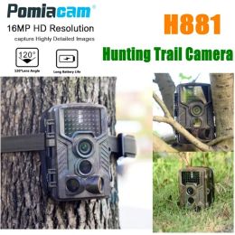 H881 HD 1080P Hunting Camera H881 16MP 20M Infrared Night Vision Wildlife Scouting Hunting Trail Camera Fast Trigger Time 120 Angle