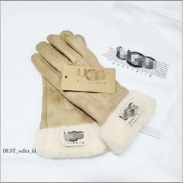 Uggliss Slipper Glove Designer Foreign Trade New Mens Waterproof Velvet Thermal Fitness Motorcycle Uggg Glove 314