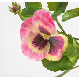 Decorative Flowers 2 PCS Artificial Pansy Outdoor Plants Like Butterfly Fake Bouquet For Table Centrepiece Home Garden