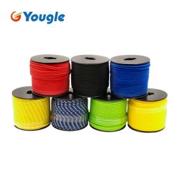 Paracord YOUGLE 5 Strand 350lb Paracord Parachute Cord Lanyard Rope Mil Spec Climbing Camping Knitted Bracelet 164FT 7 Colors