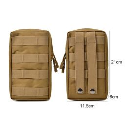 600D Tactical Molle System Medical Pouch Utility EDC Tool Accessory Waist Pack Phone Case Airsoft Hunting Bag Outdoor Equipment