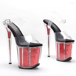 Dance Shoes 20cm/8inch PVC Uppre Colour Women's High Heel Sandals Sexy Model Show And Pole Dancing 071