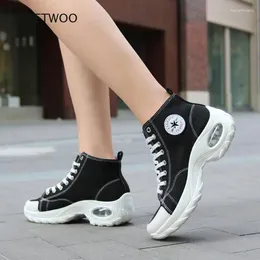 Casual Shoes Sneakers Women's Vulcanised 2024 Autumn Canvas Fashion Large Size Platform