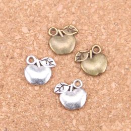 Charms 147Pcs Antique Sier Plated Bronze Apple Pendant Diy Necklace Bracelet Bangle Findings 10X10Mm Drop Delivery Jewelry Components Dhplb