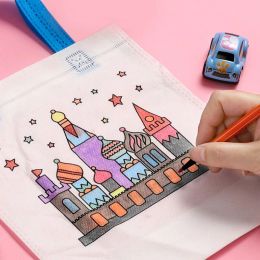 DIY Graffiti Bags Handmade Painting Non-Woven Bag for Children Arts Crafts Color Filling Drawing Toys Kindergarten Handbags Gift