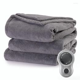 Blankets Heated Electric Blanket Bedding Full Microplush Ultimate Grey