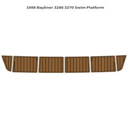 zy 1988 Bayliner 3288 3270 Swim Platform Step Boat EVA Foam Teak Deck Floor Pad Mat Backing Self Adhesive SeaDek Gatorstep Style Pads
