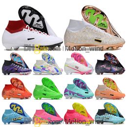 Gift Bag Mens Womens Football Boots Ronaldo CR7 SuperfIys 9 IX Elite Tns FG Cleats Mbappe Zooms Kids Youth Boy Girl Soccer Shoes Top Outdoor Trainers Botas De Futbol