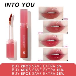 INTO YOU Lip Glos Lipstick ONE S LIP TINT Long Lasting Red Glaze Cosmetics 240321