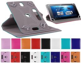 Universal 360 Rotating Camera Hole Adjustable Flip PU Leather Stand Case For 7 8 9 10 101 102 inch Tablet PC PSP Samsung iPad Hu5816185