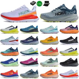 hokka Clifton 9 Athletic Running Shoes hokkas Bonedi 8 Carbone X 2 Sneakers Shock Absorbing Road Fashione Mens Womens Top Designer Women Men big size 48