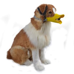 New Material Pet Silicone Dog Mouth Sleeve Anti-picking Food Anti-barking Super Funny Duck Anti-barking Dog Mouth Sleeve