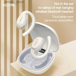 Cell Phone Earphones MZYMI Open Headphones X3 Wireless Sports Bluetooth Touch Control Hook with Mic Charging Case Q240402