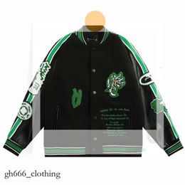 Baseball Uniform Jacket Men Women Designers Varsity Jacket Coats Single Breasted Keep Warm Sportswear Green Black Blue Colour High Quality Luxury Jacket T 577