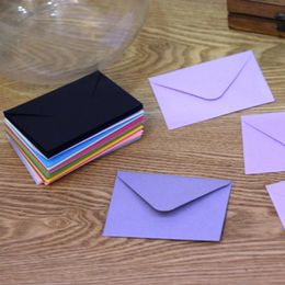 10 Pcs Coloured Mailing Envelope Blank Thank You Cards DIY Envelope for Office Invoices Personal Letters Invitations