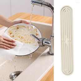 Table Mats Narrow Design Drain Mat Flexible Silicone For Kitchen Sink Countertop Protection Pad Anti-slip Dish Drying Cushion