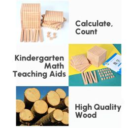 Wooden Montessori Math Toys Decimal Teaching Aids Arithmetic Game Toddler Early Learning Educational Toys For Children Preschool