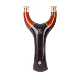 Solid Wood Slingshot Red Sandalwood Metal Precision Outdoor Powerful Hunting Slingshot And Catapult