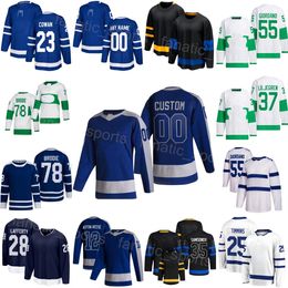 2024-25 Hockey Alternate 55 Mark Giordano Jerseys Women Kids Man 35 Ilya Samsonov 37 Timothy Liljegren 78 TJ Brodie 59 Tyler Bertuzzi 64 David Kampf Reverse Retro