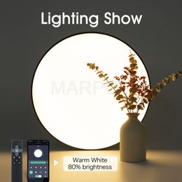MARPOU Smart ceiling lamp led lamp for bedroom ceiling lights with Remote control Dimmable led lights for room Living room