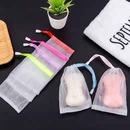 Hangable Mesh Bag Cleansing Soap Handmade Soap Cleansing Foaming Mesh Face Bubble Bag Bath Soap Foaming Mesh