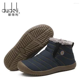 Walking Shoes DUDELI Brand Women Warm Sneakers Winter Lady Outdoor Sport Run Athletic Trainers Breathable Cotton Size 36-48