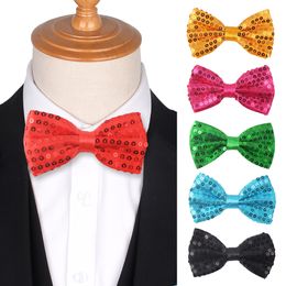 Party Bowties for Men Women Sequins Bow tie Tuxedo Adjustable Girls Bow ties For Wedding Bow ties Accessories Butterfly Cravat
