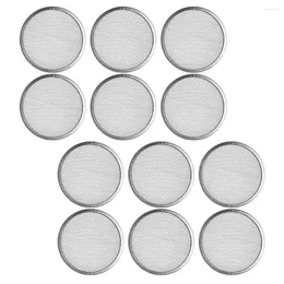 Dinnerware 12 Pcs Stainless Steel Sprout Cover Powder Sifter Philtre Mesh Fresh Sprouts Versatile Sprouting Lid Jar