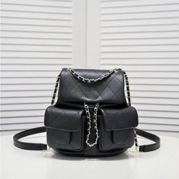 Genuine leather leather trendy handbag Designer Bag Women's Backpack Leather Classic Mini Shoulder bag Luxury Women's Chain B Nrbe