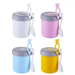 Storage Bottles Insulated Food Jar Stainless Steel Vacuum Sealed Lid Kids Lunch Box 15.87oz Modern With Spoon Kitchen Accessories