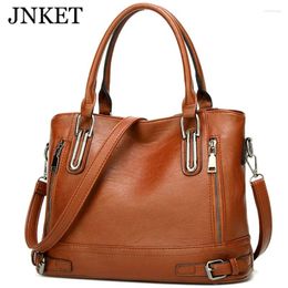 Shoulder Bags JNKET Fashion Women PU Leather Large Capacity Bag Ladies Handbag Casual Crossbody Sling