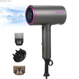 Electric Hair Dryer Foldable 2000W hair dryer hot and cold air quick drying of hydrates home and hotel hair salon barber accessories Y240402