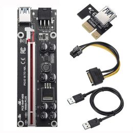 Ver009SPlus PCI-E Riser Card 30CM 60CM 100CM USB 3.0 Cable PCI Express 1X To 16X Extender PCIe Adapter for GPU Graphics Card