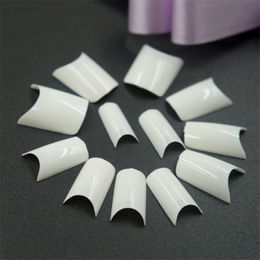 500pcs Manicure French Acrylic Short Clear Half Cover Nail Decorated UV Gel Colors Display Beauty Nail Art Accessories