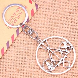 Keychains 20pcs Fashion Keychain 46 42 Mm Death Libra Pendants DIY Men Jewelry Car Key Chain Ring Holder Souvenir For Gift