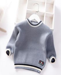 Autumn Winter 2021 Baby Boys Sweater Children knitted Clothes Kids Pullover Jumper Toddler Striped European American Style Boy208d5415449