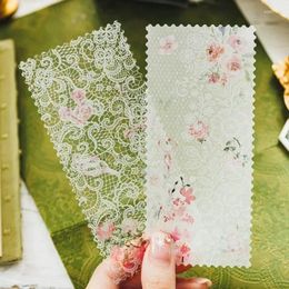 Gift Wrap 20 Pieces Dream Lace Material Paper Retro Collage Creative Background PET Stickers 6 Models