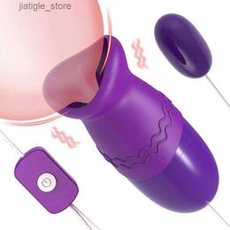 Other Health Beauty Items Jump Set Tongue and Mouth Licking Vibrator USB Vibration G-spot Vaginal Massage Stimulator Female Intimate Toy 18+ Y240402
