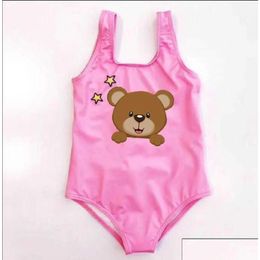 One-Pieces Children Girls Swim Suit Baby Girl Swimming Costume Kids Clothes Swimsuit Swimwear Child Clothing Drop Delivery Maternity Dh7Cc