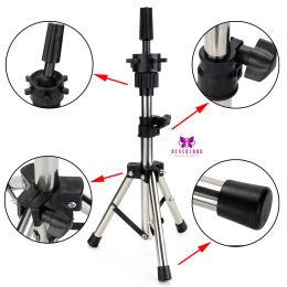 Stands Training Head Ajustable Wig Stands Mannequin Head Tripod Stand Support Hairstyles Hairdressing Clamp Holder for Practise
