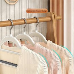 Hangers 10PCS Household Wet And Dry Use Clothes Hanger Anti Slip Bold Plastic Non Marking Wardrobe Storage Broad Shoulders Rack
