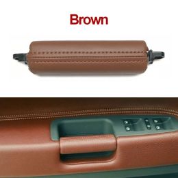 Interior Cars Accessories Leather Driver Door Handle Replacement For VW Volkswagen Touareg 2003 2004 2005 2006 2007 2008 2009